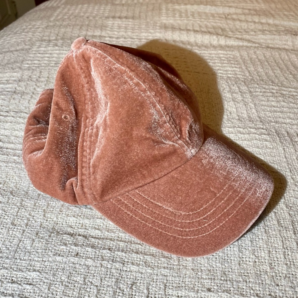 Silky Baseball Hat / Dad Hat in Peach no logo